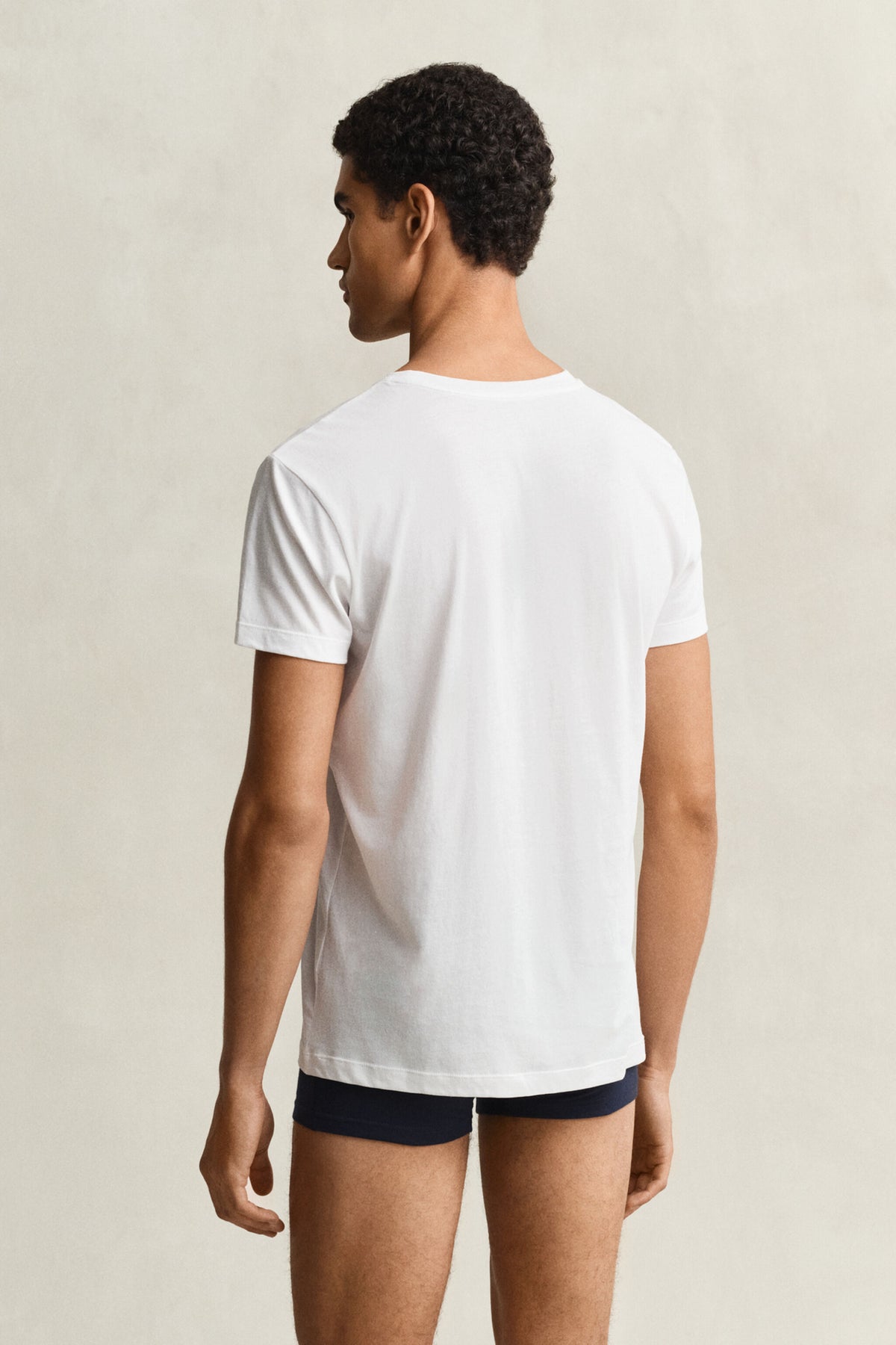 C-NECK T-SHIRT 2-PACK-NAVY / WHITE