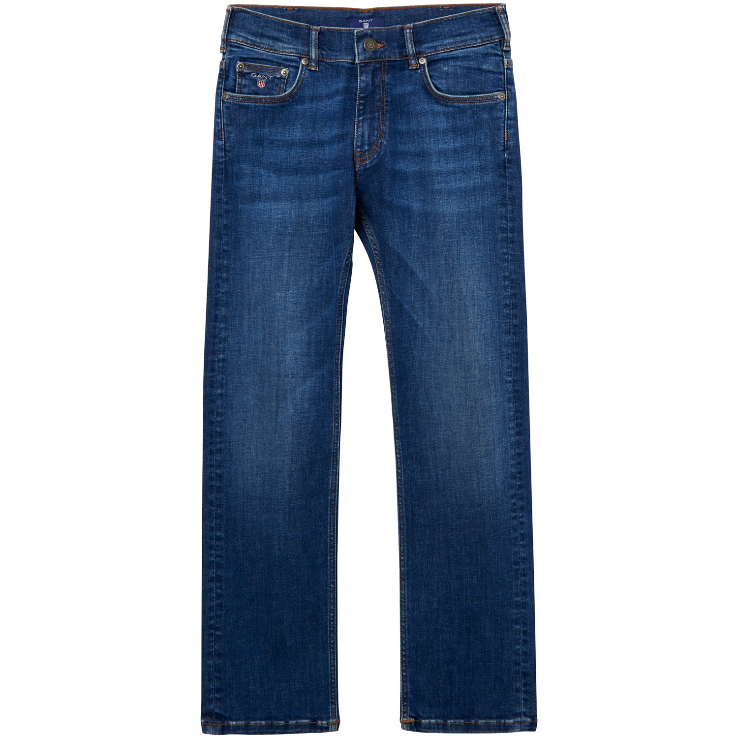 LOOSE GANT JEAN-MID BLUE WORN IN