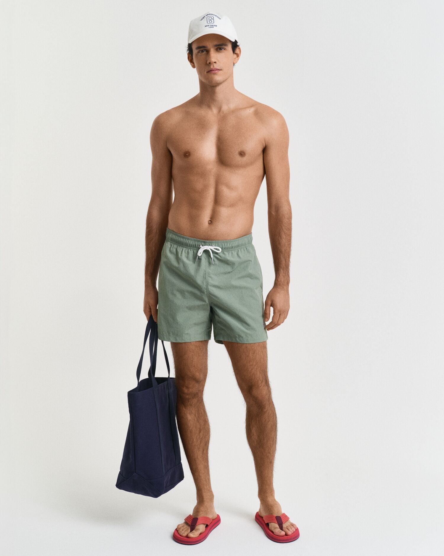 SWIM SHORTS-KALAMATA GREEN