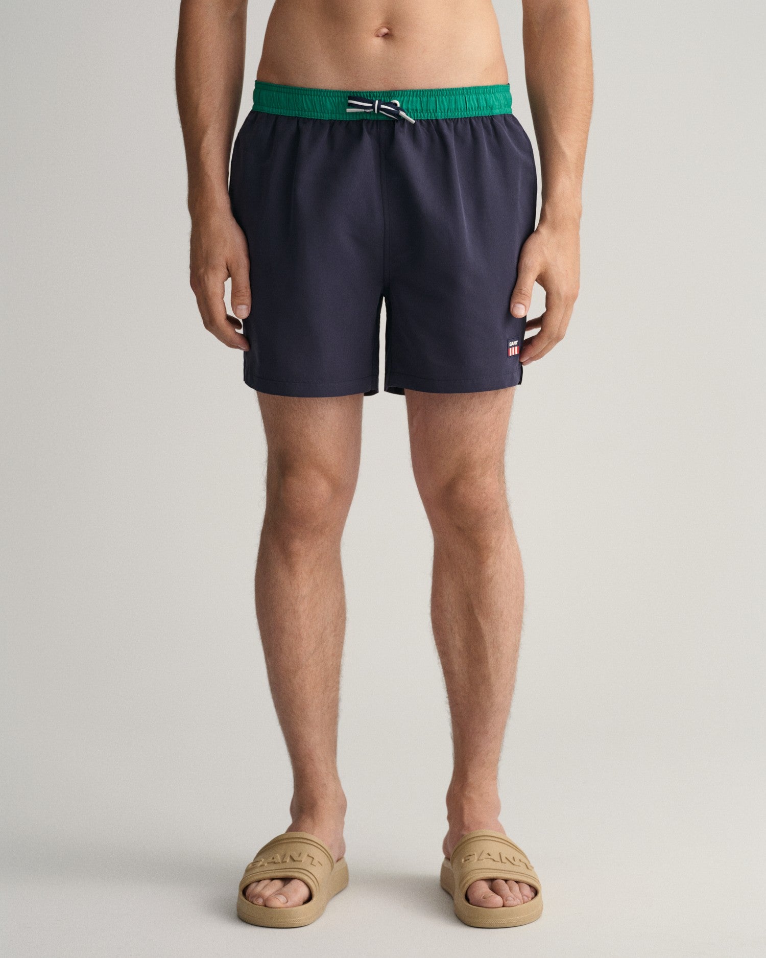 CF RETRO SHIELD SWIM SHORTS-EVENING BLUE