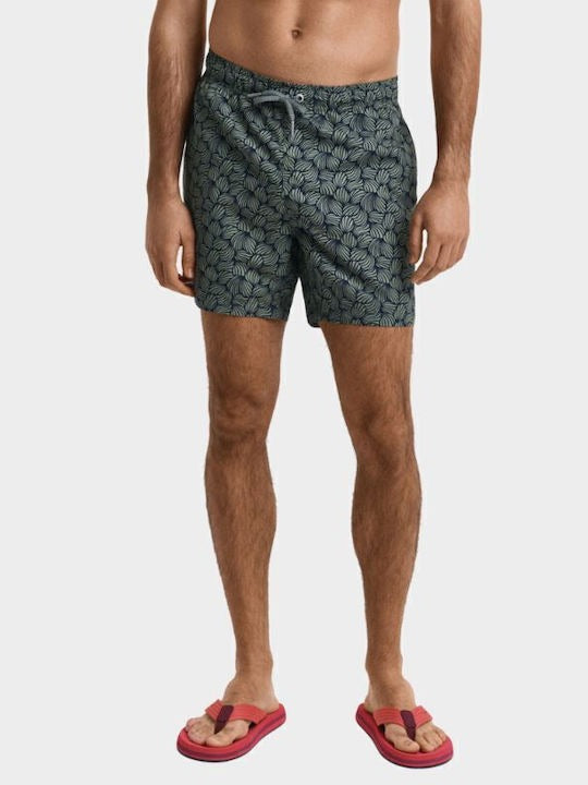 ROPE PRINT SWIM SHORTS-EVENING BLUE