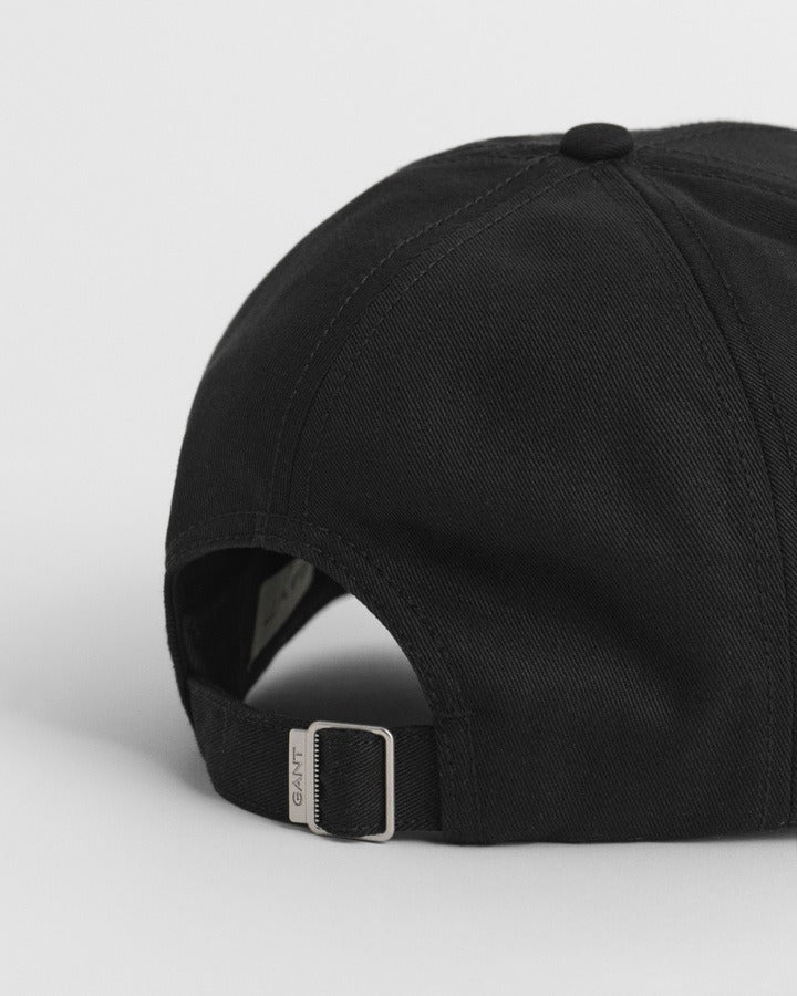 HIGH SHIELD COTTON TWILL CAP-BLACK