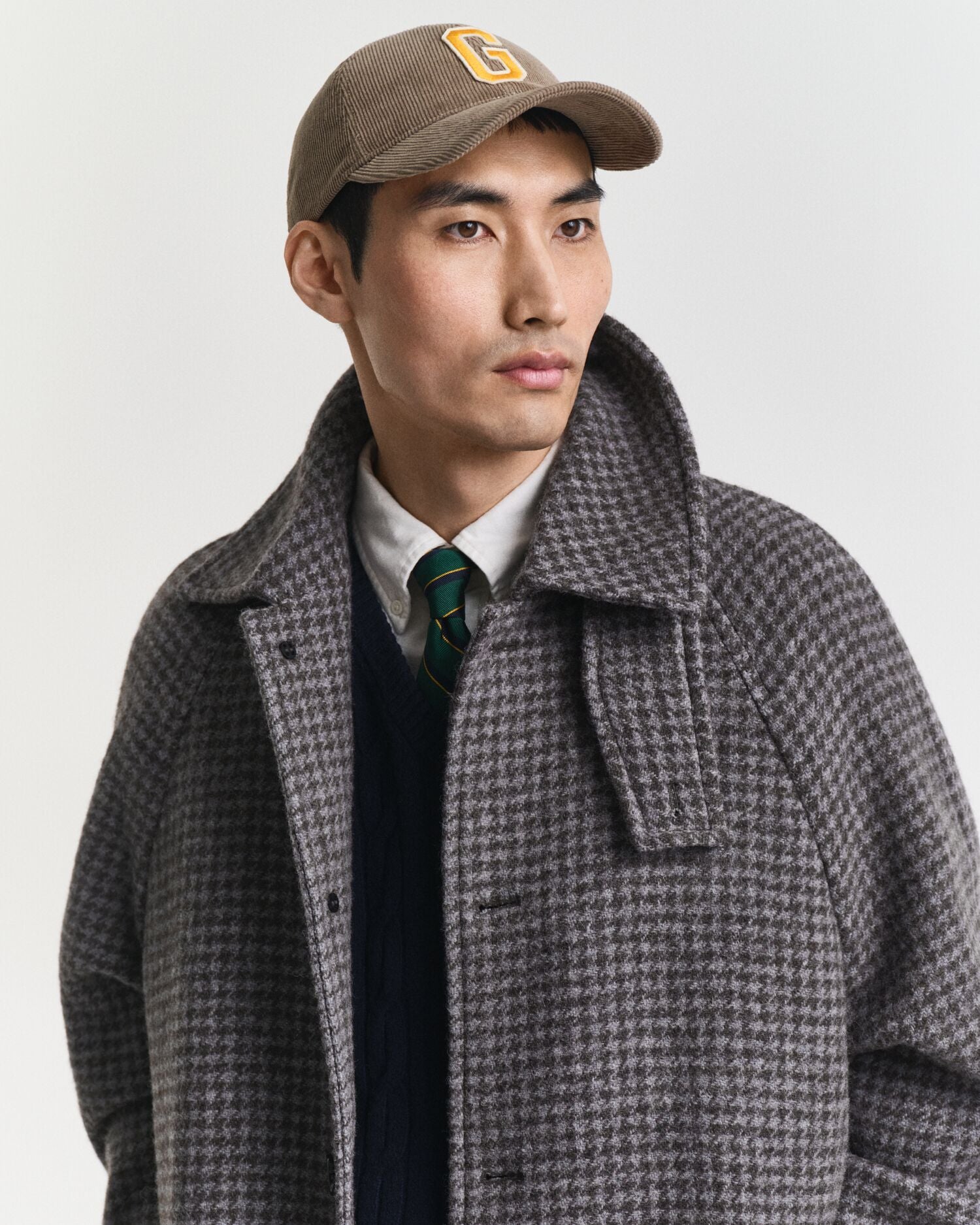G BADGE CORD CAP-TAUPE BEIGE