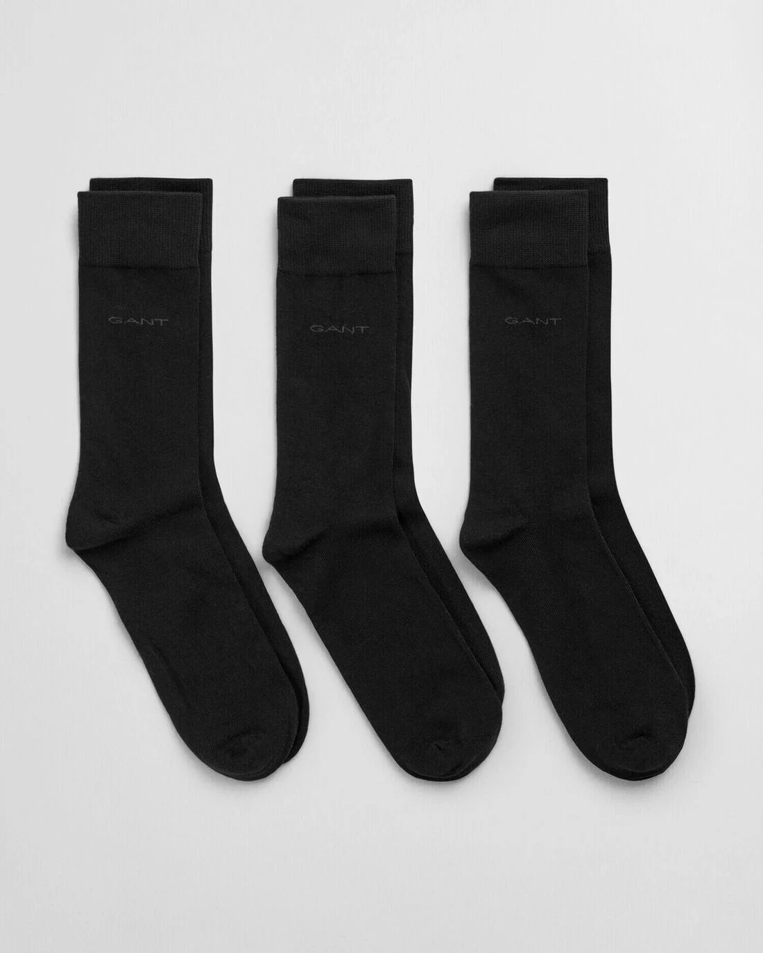 SOFT COTTON SOCKS 3-PACK-BLACK