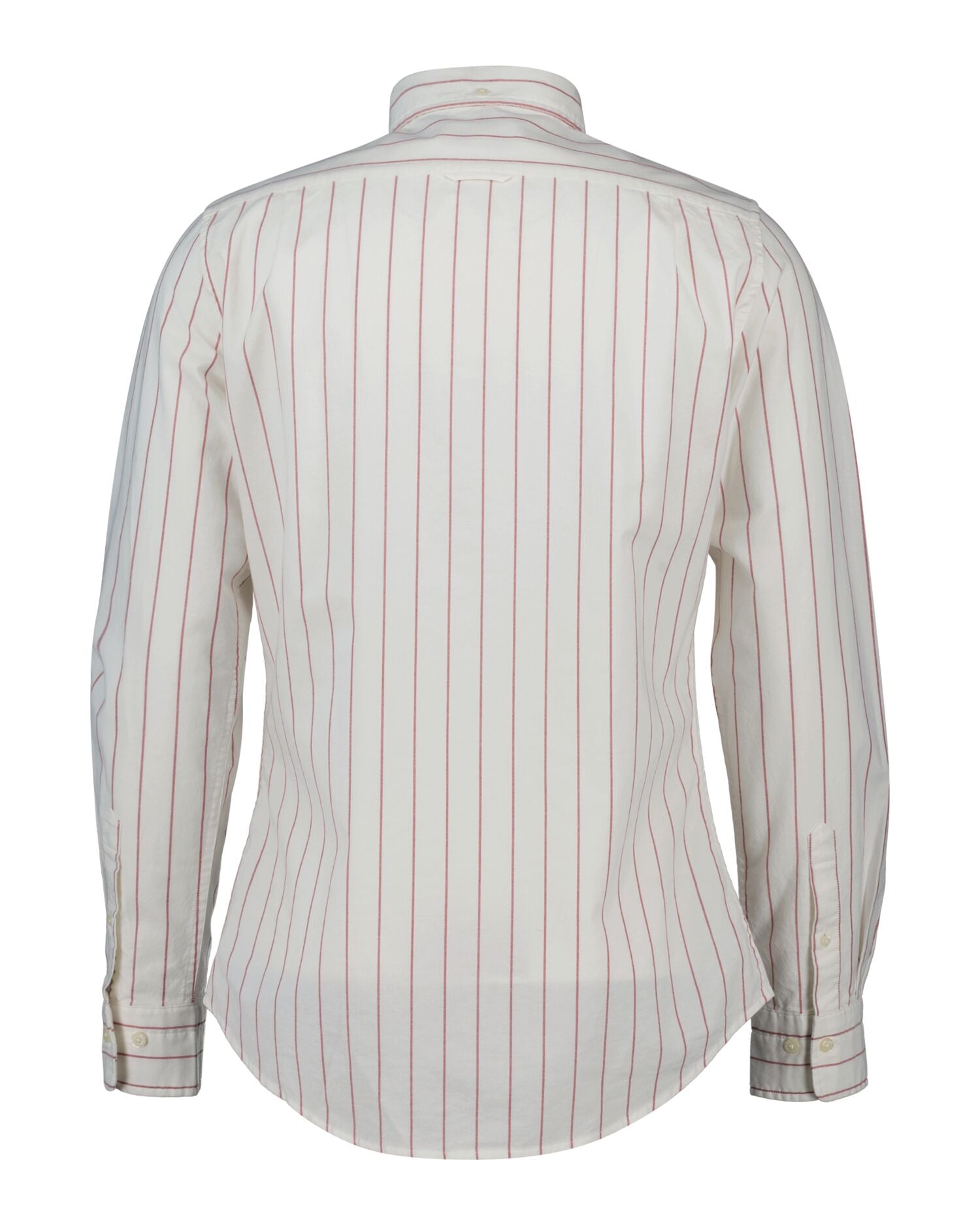 SLIM OXFORD STRETCH STRIPE SHIRT-RUBY RED