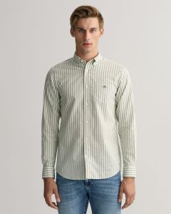 Regular Fit Striped Cotton Linen Shirt