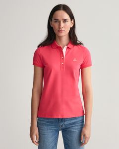 Contrast Collar Piqué Polo Shirt