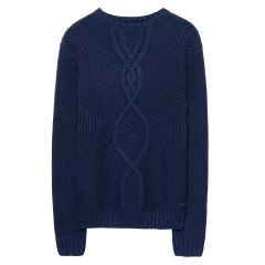 Cross Cable Crew Sweater